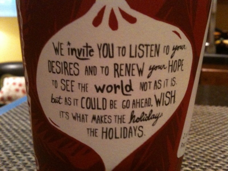 starbucks cup quotes. starbucks, CHRISTmas